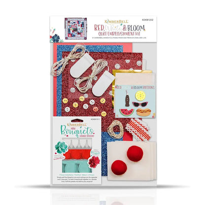Kimberbell Red White & Bloom Embellishment Kit KDKB1242