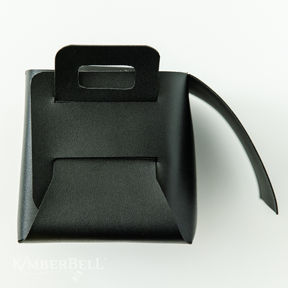 Kimberbell Folding Storage Tote Blank, Black Leather  KDKB265