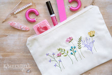 Load image into Gallery viewer, Kimberbell Zipper Pouch Blank, Canvas, Cream, Large KDKB270