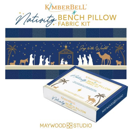 Kimberbell Nativity Bench Pillow Fabric Kit NO BOX - KITS ARE CUT IN OUR STORE
