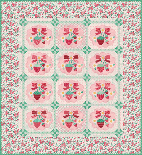 PREORDER Riley Blake Strawberry Crush Sew Along Quilt Kit by Lori Holt DUE OUT APRIL 2026