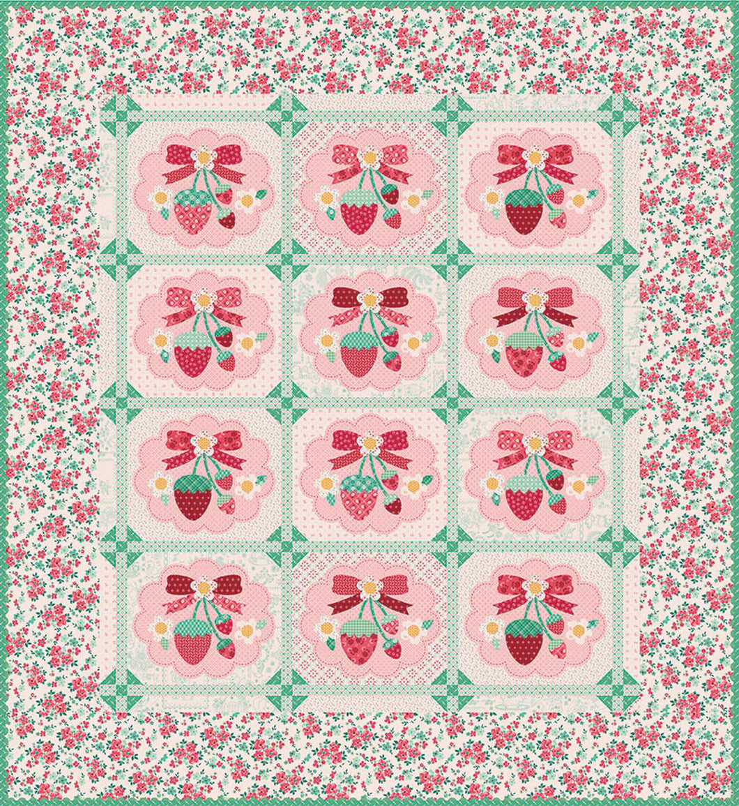 PREORDER Riley Blake Strawberry Crush Sew Along Quilt Kit by Lori Holt DUE OUT APRIL 2026