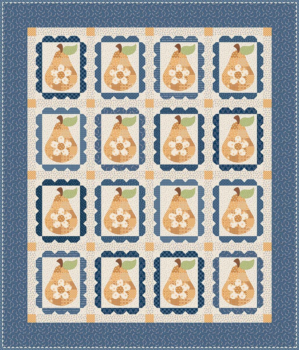 PREORDER Riley Blake Sweet Golden Pears Quilt Kit SKU: KT-18130 DUE OUT NOVEMBER 2026