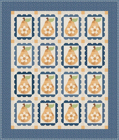 PREORDER Riley Blake Sweet Golden Pears Quilt Kit SKU: KT-18130 DUE OUT NOVEMBER 2026