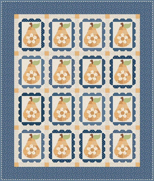 PREORDER Riley Blake Sweet Golden Pears Quilt Kit SKU: KT-18130 DUE OUT NOVEMBER 2026