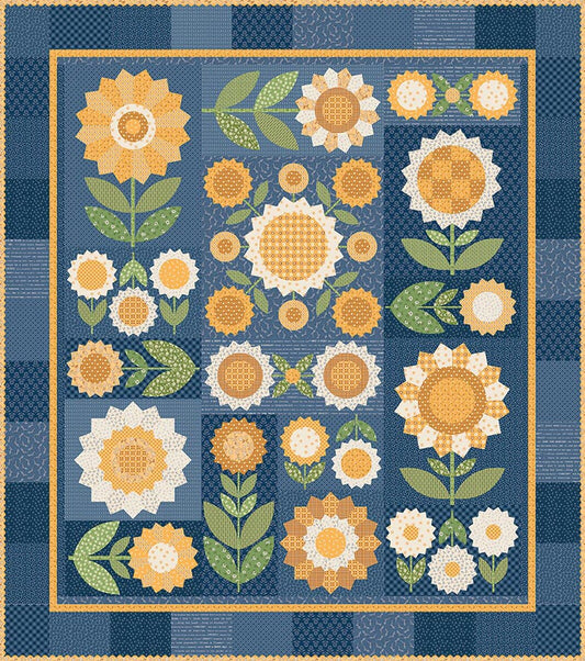 PREORDER Riley Blake Fresh as a Daisy Sew Along Quilt Kit SKU: KT-18132 DUE OUT NOVEMBER 2026