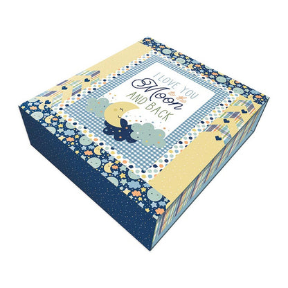 PREORDER Riley Blake Love You To the Moon Quilt Kit in Coral and/or Blue (Use drop down menu) DUE OUT IN OCTOBER 2026