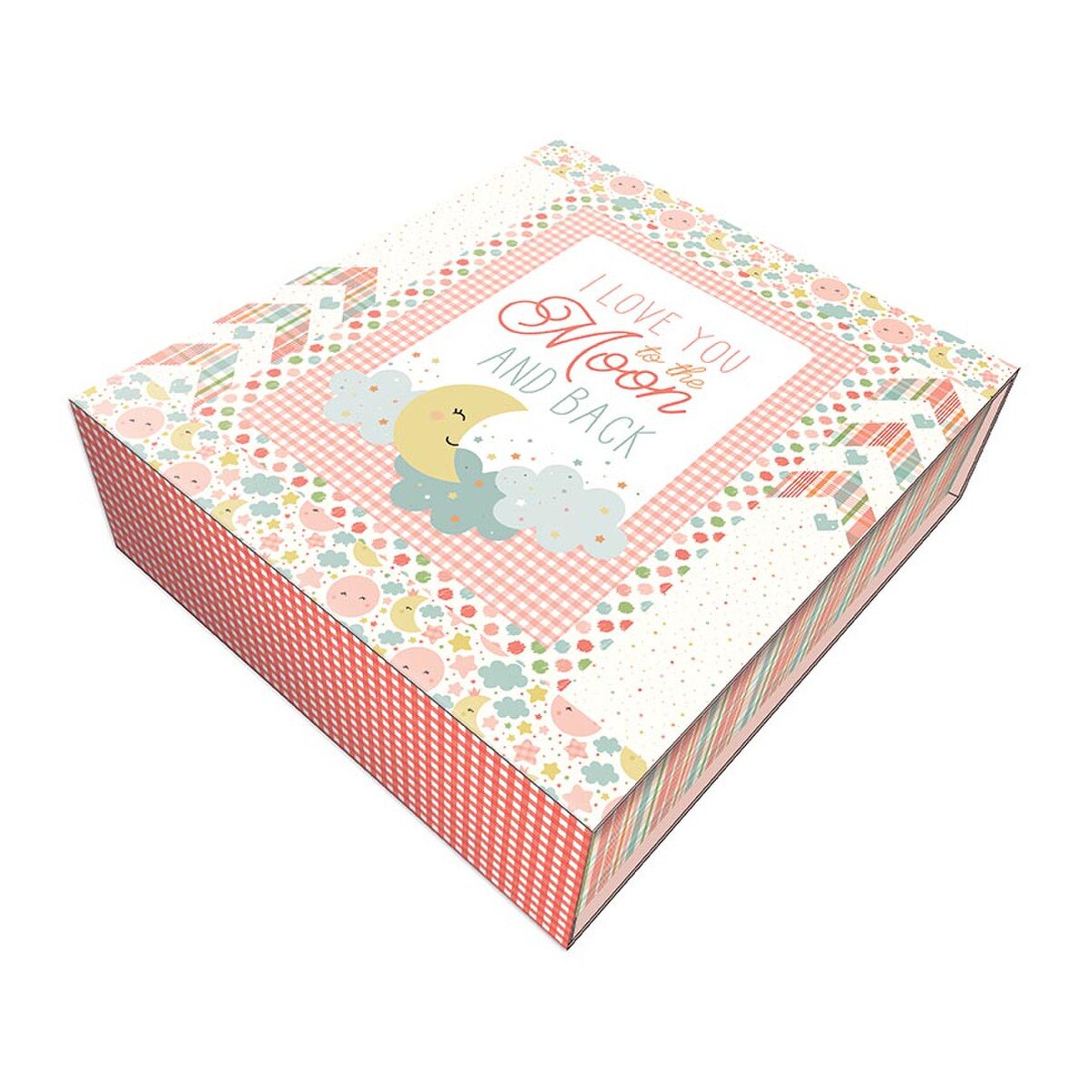 PREORDER Riley Blake Love You To the Moon Quilt Kit in Coral and/or Blue (Use drop down menu) DUE OUT IN OCTOBER 2026