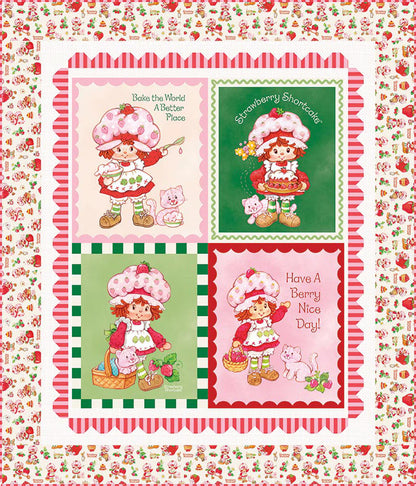 PREORDER Riley Blake Strawberry Shortcake™ Panel Quilt Kit SKU: KT-18560 DUE OUT DECEMBER 2026