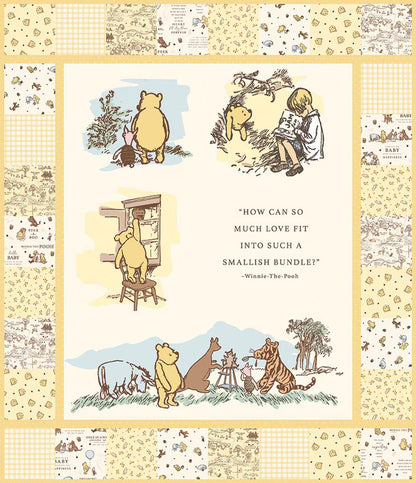 PREORDER Riley Blake Winnie-the-Pooh Panel Quilt Kit SKU: KT-18590 DUE OUT DECEMBER 2026