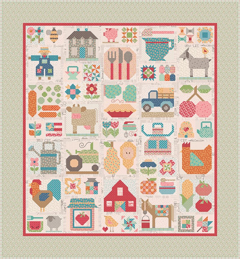 Riley Blake Farm Fresh Sew Along Quilt Kit By Lori Holt KT-17162 THIS IS A SPECIAL ORDER