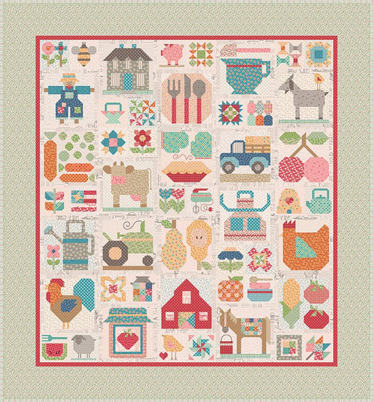 Riley Blake Farm Fresh Sew Along Quilt Kit By Lori Holt KT-17162 THIS IS A SPECIAL ORDER