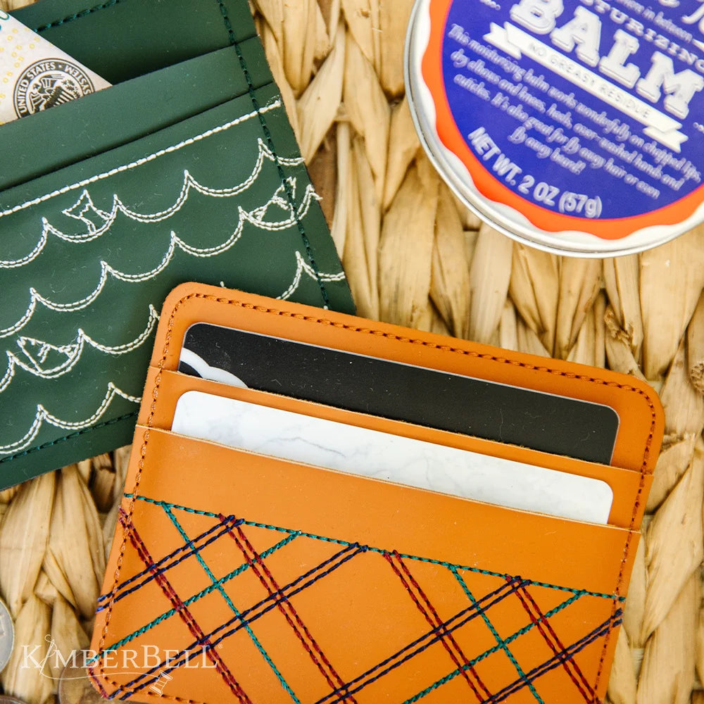 Kimberbell Digital Dealer 2023 June Father's Day Card Wallet Design AND/OR Fabric Kit Color Options