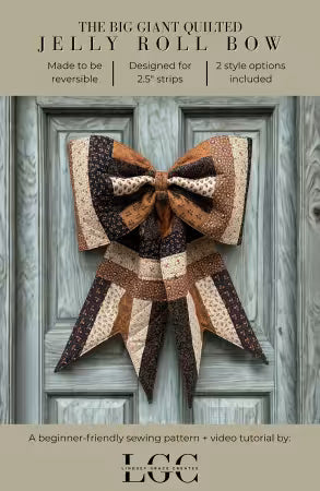 The Big Giant Quilted Jelly Roll Bow # LGC-TBGQJRB