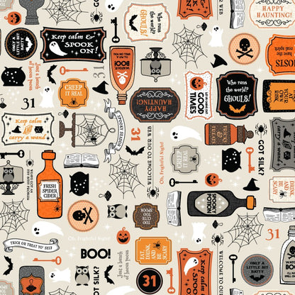 Kimberbell Pumpkins and Potions Fabric Collection sold by the yard