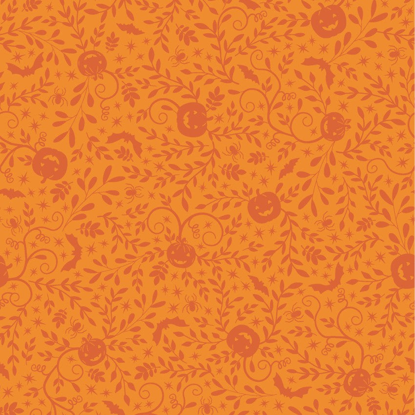 Kimberbell Pumpkins and Potions Fabric Collection sold by the yard