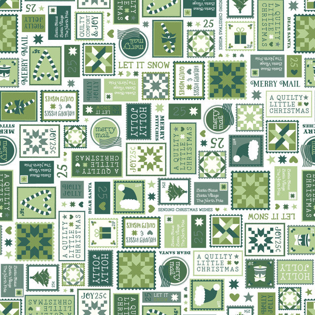 Kimberbell Mistletoe Mystery Quilt FABRIC KIT with Optional Backing fabric - USE drop down WINDOW TO CHOOSE YOUR OPTION  READY TO SHIP NOW / Border fabric will ship separately MARCH/APRIL