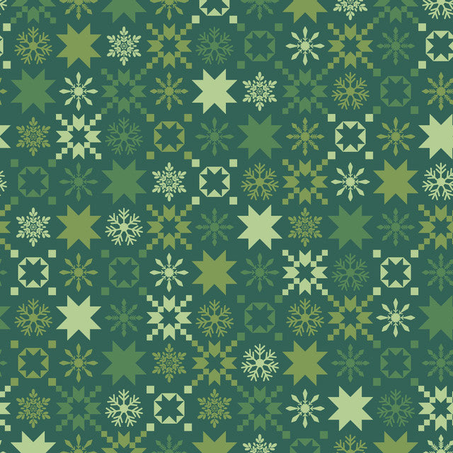 Kimberbell Mistletoe Mystery Quilt FABRIC KIT with Optional Backing fabric - USE drop down WINDOW TO CHOOSE YOUR OPTION  READY TO SHIP NOW / Border fabric will ship separately MARCH/APRIL