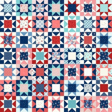 Load image into Gallery viewer, Kimberbell Star Spangled Beauty Cheater Fabric sold by the QUARTER YARD