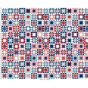 Kimberbell Star Spangled Beauty Cheater Fabric sold by the QUARTER YARD