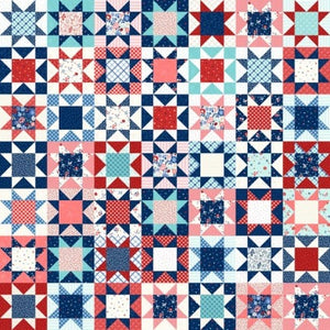 Kimberbell Star Spangled Beauty Cheater Fabric sold by the QUARTER YARD