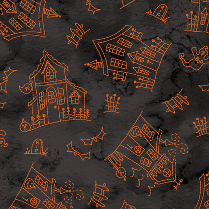 Maywood Studio Spooky Stitches Fabric Collection Sold by the Yard