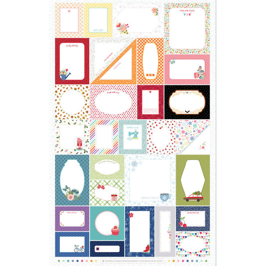 Kimberbell Stitched With Love Kimberbell Quilt Label Panel - 27" MAS11080-Z Sold per panel