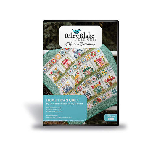 Lori Holt Machine Embroidery Home Town Hometown Quilt Projects Riley Blake ME018HTQ24R1