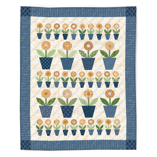 PREORDER Riley Blake Machine Embroidery Potted Daisy Quilt SKU: ME018PDQ26R1 | RELEASE DATE NOVEMBER 2026