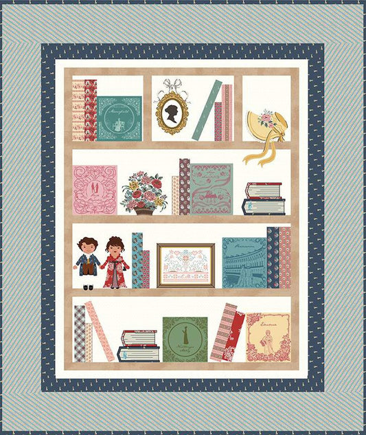 Lori Holt Machine Embroidery Jane Austen Library Quilt ME100JAQ24R5