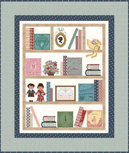 Lori Holt Machine Embroidery Jane Austen Library Quilt ME100JAQ24R5 PREORDER DUE OUT JUNE 2025