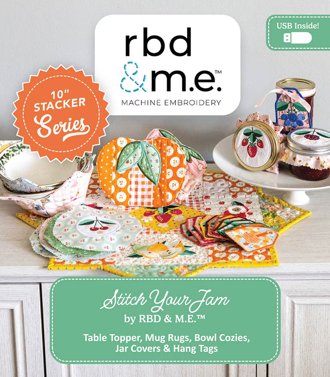 RBD & M.E. Riley Blake Machine Embroidery Design Stitch Your Jam SKU: ME100SYJ26R4