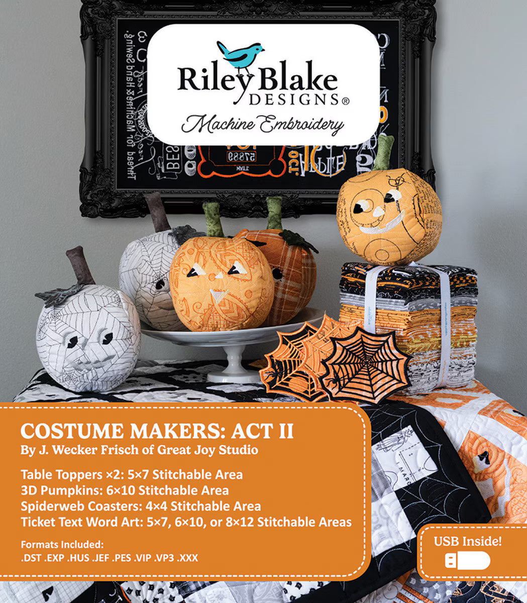 Riley Blake Costumes Makers : ACT II Machine Embroidery Design ME149CM24R4