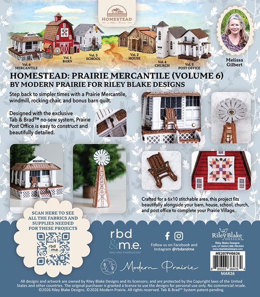 PREORDER Blake Machine Embroidery Homestead Prairie Mercantile SKU: ME207PH0626 DUE OUT APRIL 2026
