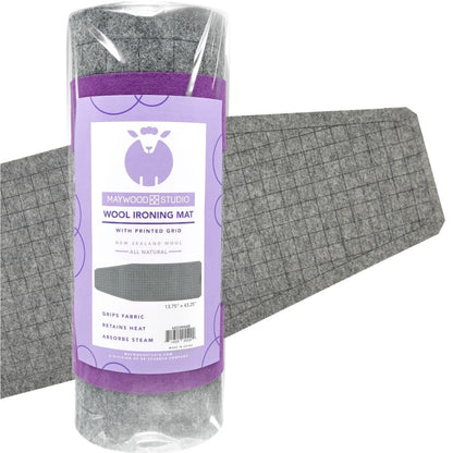 Maywood Studio Wool Ironing Mat with Printed Grid 13.75" x 43.25" MSSWIMIB