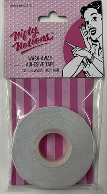 Nifty Notions Wash Away Adhesive Tape 12mm width, 10m roll NN01210