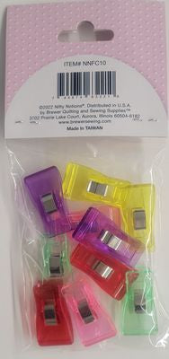 Nifty Notions 10 cnt Fabric Clips NNFC10