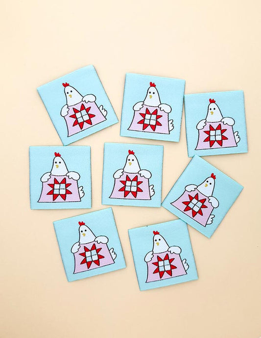 Minki Kim Quilty Hen Woven Labels P178-SIWL21