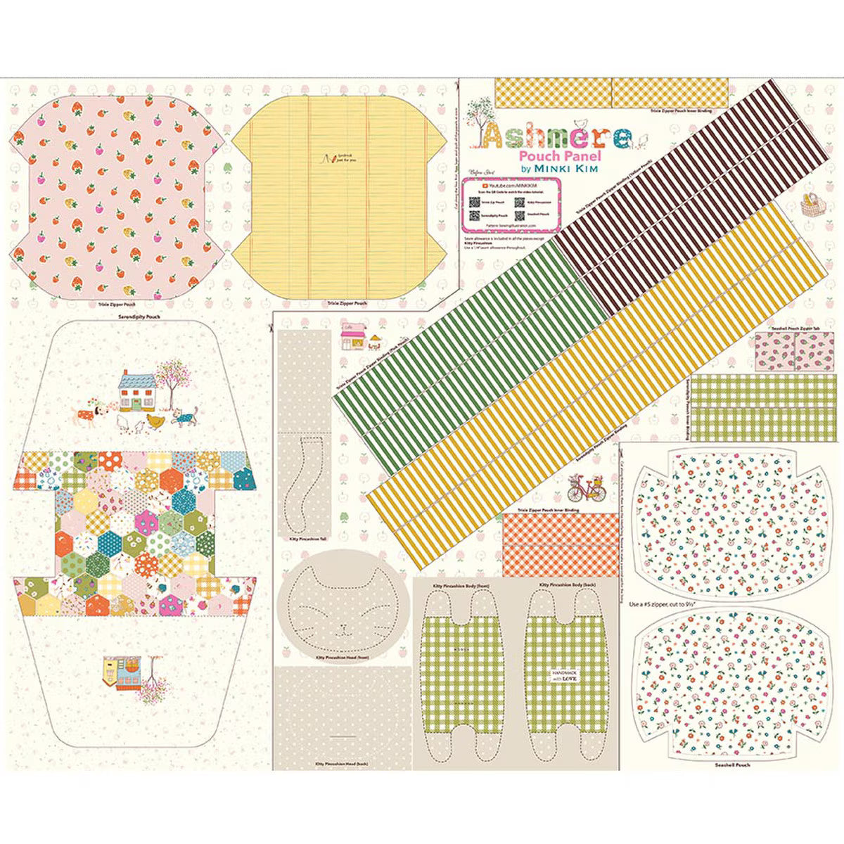 PREORDER AVAILABLE JAN 2027 Ashmere Pouch Panel P18901-PANEL