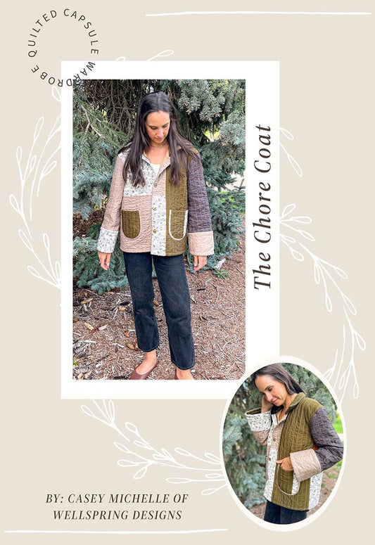 PREORDER Riley Blake Casey Cometti Quilted Chore Coat Pattern SKU: P191-QUILTEDCHORECOAT