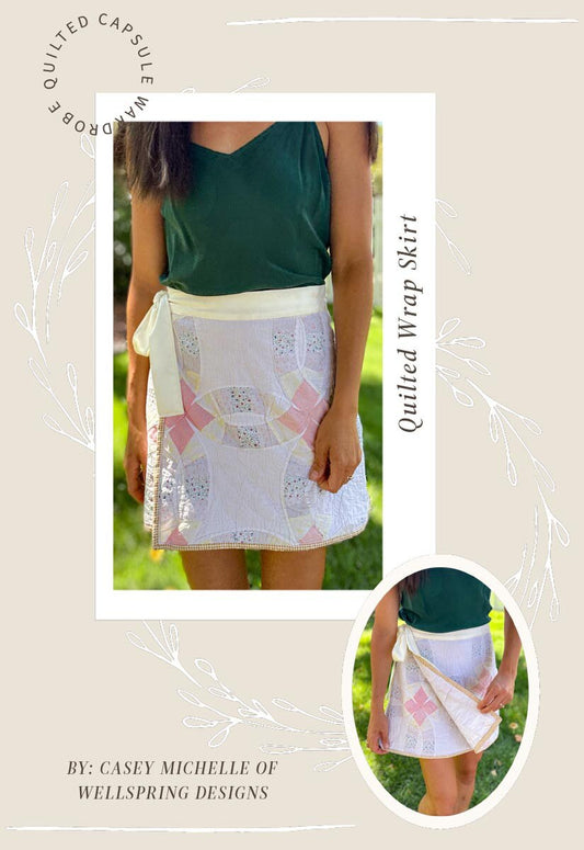PRiley Blake Casey Cometti Quilted Wrap Skirt Pattern SKU: P191-QUILTEDWRAPSKIRT