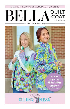 PREORDER Bella Quilt Coat # QE101 Pattern (PLUS Optional Expansion Pack QE102 and/or QE103) USE DROP DOWN MENU TO MAKE YOUR CHOICE