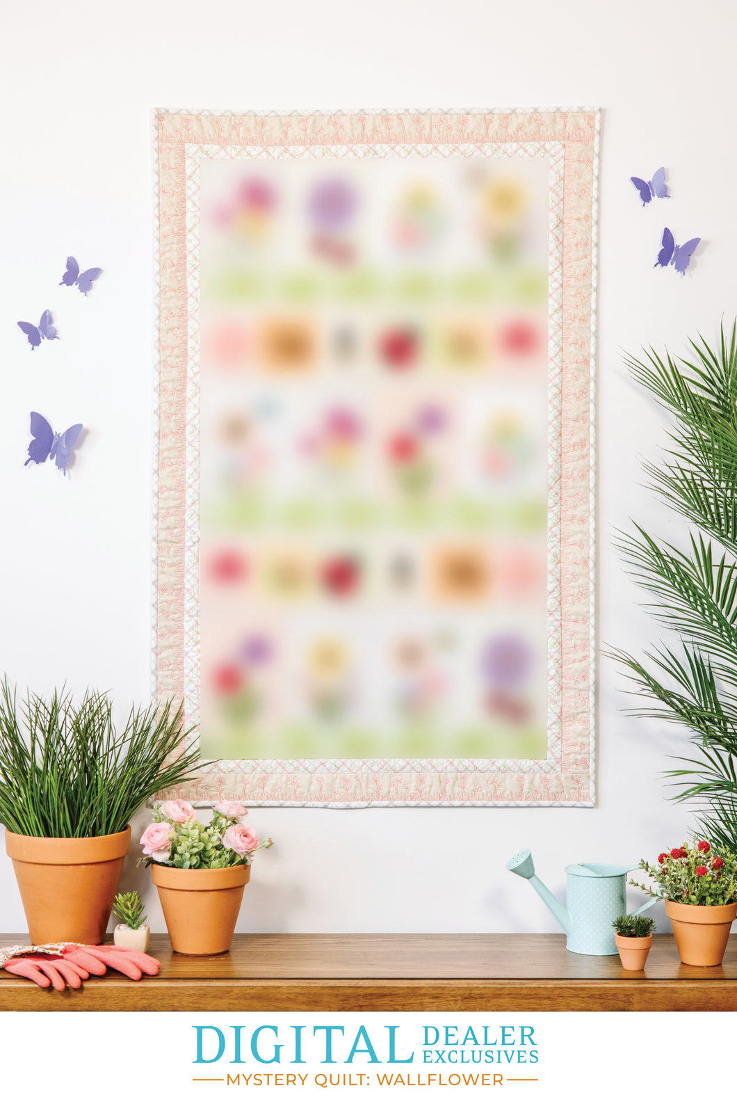 Kimberbell Wallflower Mystery Quilt FABRIC KIT for Digital Dealer 2025 READY BEGINNING OF DECEMBER