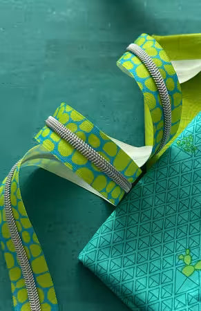 Sassafras Lane Lime Pebble Zipper Tape With Nickel Teeth # SASSKIT-17Q