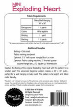 Load image into Gallery viewer, Slice of Pi Quits- Mini Exploding Heart Quilt Pattern SPQ339