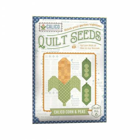 Lori Holt Quilt Seeds Patterns Collect All 6 - Tomatoes, Corn & Peas, Squash, Root Veggies, Pumpkin, Peppers CLEARANCE