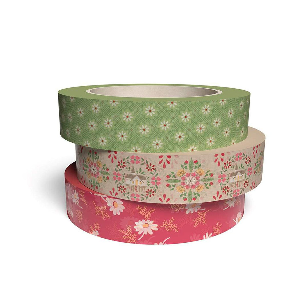 Lori Holt Home Town Holiday Washi Tape Set of 3. ST-36033