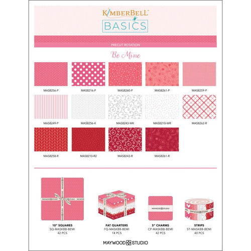 Kimberbell Basics Refreshed Be Mine Pre-Cuts