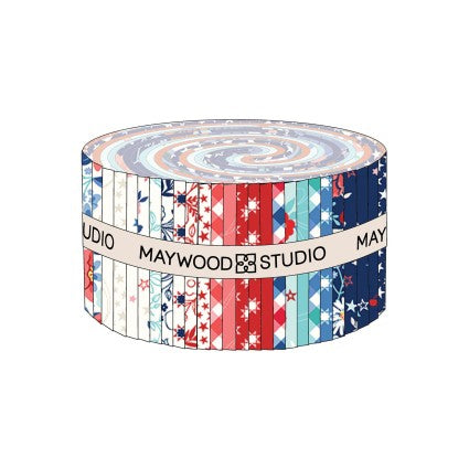Kimberbell 2-1/2in Strips Star Spangled Beauty, 40pcs/bundle # ST-MASSTAR