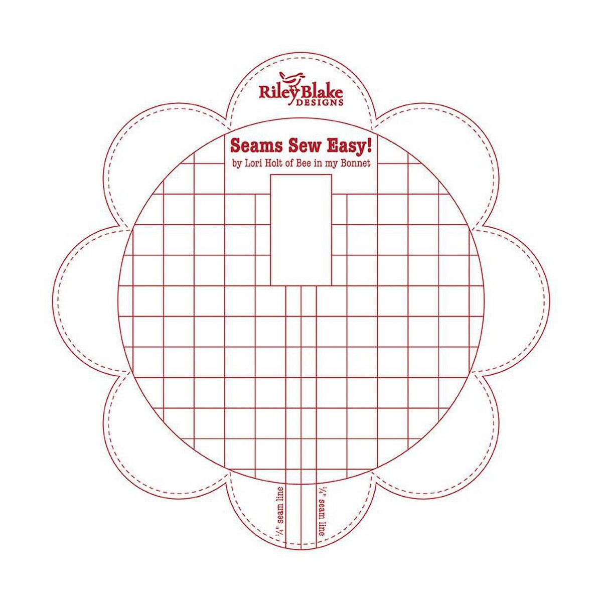 Riley Blake Seems So Easy Seam Guide Red STSeamGuide-RED